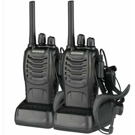Lot de 2 talkies-walkies longue autonomie 5W noirs 4,5-AquaForge (1/4)