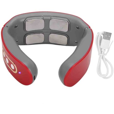 Masseur de nuque sans fil à 9 vitesses, masseur électrique pour le soin des cervicales, chargeur rouge - AquaForge (1/5)