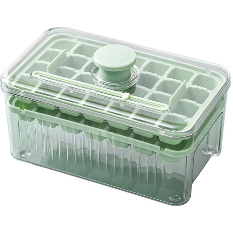 Moule en silicone vert pour bac à glaçons de réfrigérateur/congélateur domestique, 19 x 11,5 x 10 cm - AquaForge (1/5)
