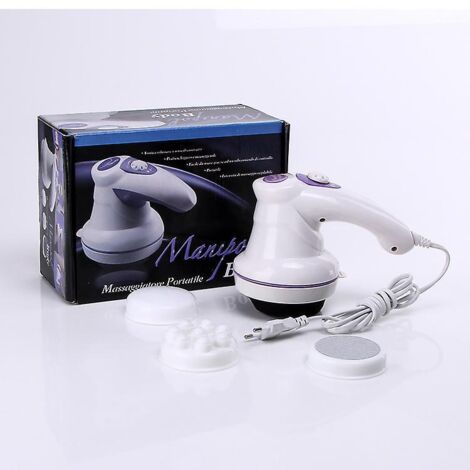 Appareil de massage électrique pour les pieds, le dos, les jambes et la nuque, contre la cellulite. Cinq têtes pour une relaxation et une récupération optimales. (1/5)