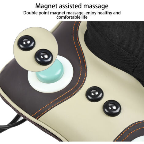 Appareil de massage électrique pour la nuque, le dos et les lombaires, pour le bien-être, 220-250 V - AquaForge (1/2)