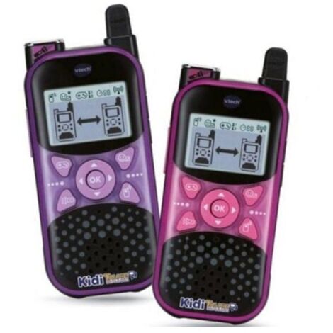 Talkie-walkie VTech KidiTalkie Explorer rose/violet, jeu de sécurité STEM VoiceFX-AquaForge (1/2)