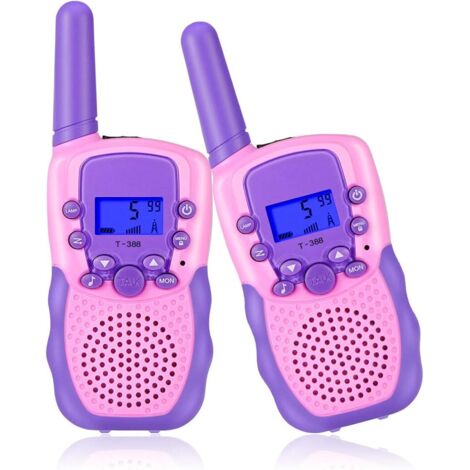 Jouets pour filles de 3 à 12 ans, talkies-walkies pour enfants avec radio bidirectionnelle et 8 haut-parleurs.-AquaForge (1/5)