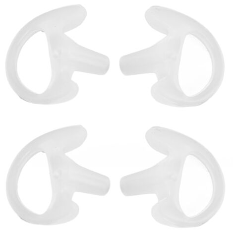 Embouts d'oreille de rechange en silicone écologique pour talkie-walkie (accessoires pour radios bidirectionnelles), taille L, 2 paires-AquaForge (1/5)