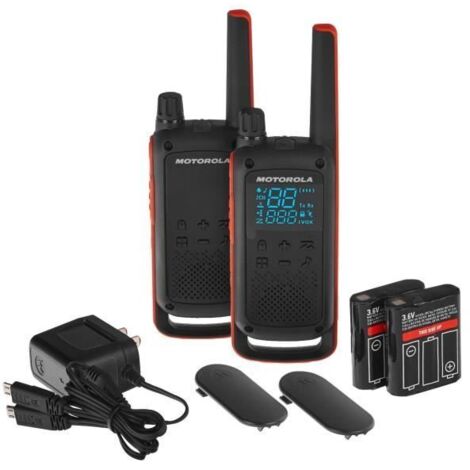 Talkie-walkie Motorola TLKR T82 - Portée de 10 km - Boîtier renforcé - 16 canaux-AquaForge (1/5)