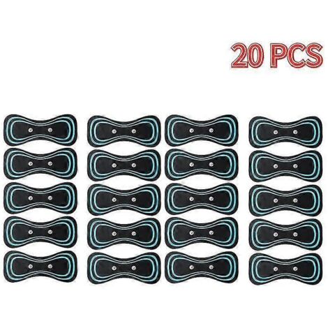 1 à 50 coussinets de gel pour massage du cou, massage musculaire EMS, stimulation adhésive pulsée du dos, massage cervical. (1/5)