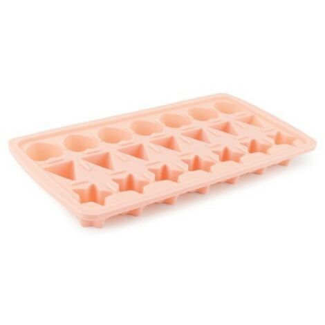 Moule à glaçons mignon avec couvercle – Moule en silicone souple, apte au contact alimentaire et résistant aux températures extrêmes, étoiles, lunes – AquaForge (1/5)