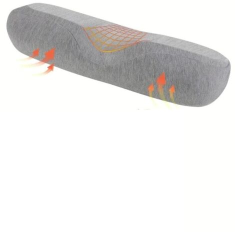 Oreiller en mousse à mémoire de forme, oreiller cervical orthopédique, oreiller de massage ergonomique pour le sommeil - AquaForge (1/5)