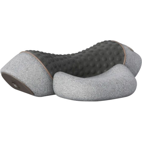 Oreiller de massage électrique pour la nuque avec fonction chauffante et vibrante, masseur shiatsu pour soulager les douleurs cervicales, oreiller orthopédique. (1/5)
