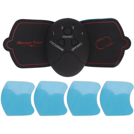 Autocollant de massage pour la nuque avec 10 niveaux de microcourant, soulagement de la fatigue sans fil, portable, réutilisable et étanche. (1/5)