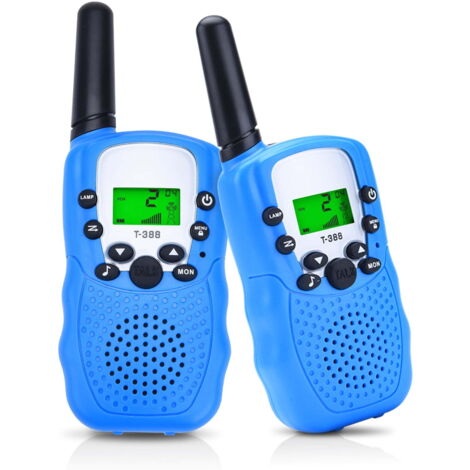 Talkies-walkies pour enfants avec lampe torche, talkies-walkies portables bleus pour enfants-AquaForge (1/5)