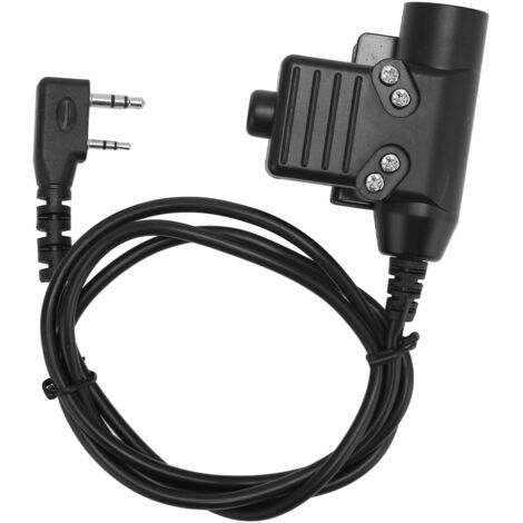 Câble adaptateur PTT U94 pour talkies-walkies bidirectionnels Kenwood Baofeng-AquaForge (1/5)