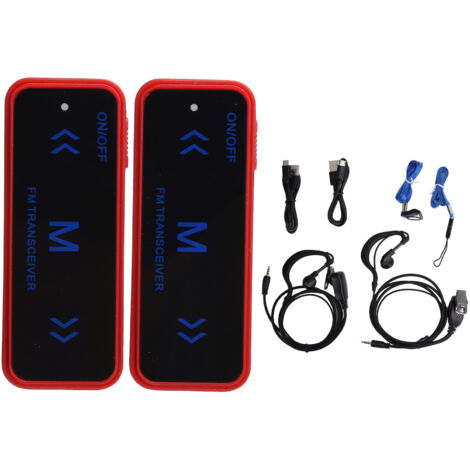 Talkies-walkies portables longue portée pour enfants, radios bidirectionnelles avec ficelle, rouges-AquaForge (1/5)