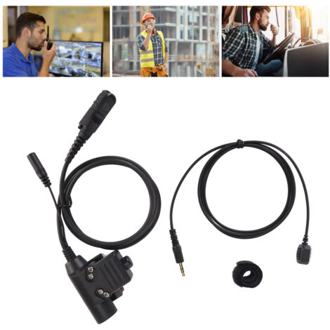 Adaptateur PTT, adaptateur pour casque de talkie-walkie portable MOTOROLA Xir P6600 P6620 DP2400 MTP3250-AquaForge (1/5)