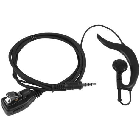 Écouteur 3,5 mm avec bouton PTT, microphone et haut-parleur intégrés pour talkie-walkie-AquaForge (1/5)