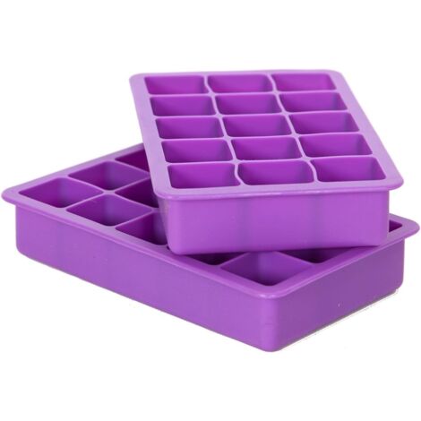 Moule à glaçons en silicone de qualité alimentaire, pour un démoulage facile des boissons, avec une conception flexible, permet de réaliser 15 glaçons carrés - AquaForge (1/5)