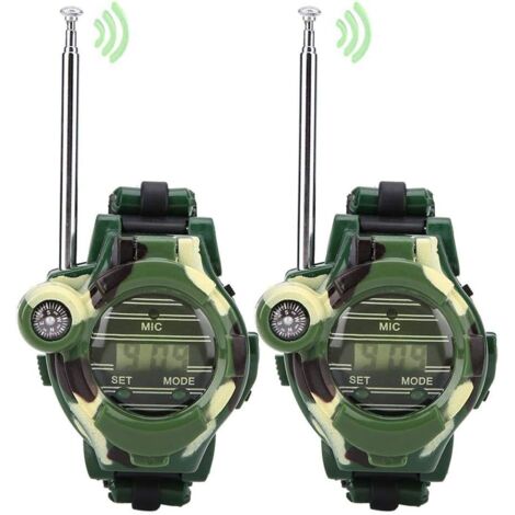 Montre Talkie-Walkie pour Enfants (Lot de 2) - Simulation Militaire-AquaForge (1/5)