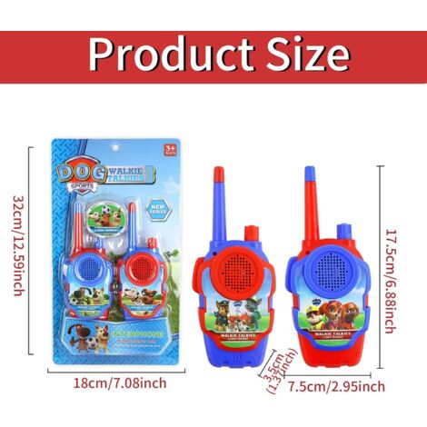 Lot de 2 talkies-walkies pour enfants, modèle Pat' Patrouille sans fil-AquaForge (1/5)