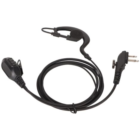Oreillette en forme de C pour talkie-walkie, compatible avec les radios bidirectionnelles Hytera BD502, BD502i, PD502, PD550, PD562, TD500 et TD562.-AquaForge (1/5)