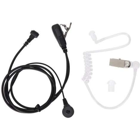 Tuyau acoustique mains libres pour talkie-walkie, casque de surveillance avec embout auriculaire en silicone souple compatible avec les principaux talkies-walkies-AquaForge (1/5)