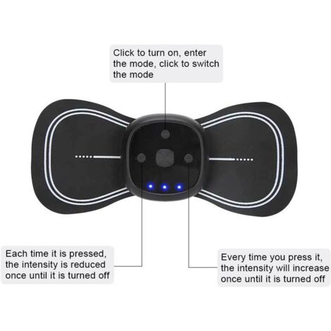 Appareil de massage électrique pour la nuque avec télécommande et adhésif pour le massage cervical et le soulagement des douleurs dorsales - AquaForge (1/5)