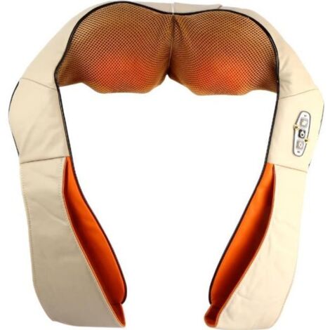 Appareil de massage cervical, ceinture de massage infrarouge périphérique shiatsu pour le cou et les épaules avec adaptateur pour une utilisation au bureau. (1/4)