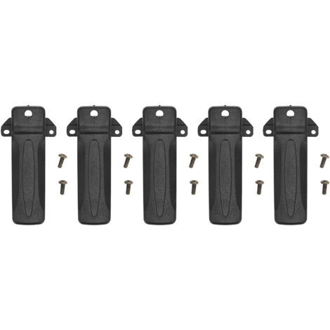 Lot de 5 clips de ceinture de rechange résistants pour radios Kenwood TK3207, TK2207, TK3207G et TK2207G-AquaForge (1/5)