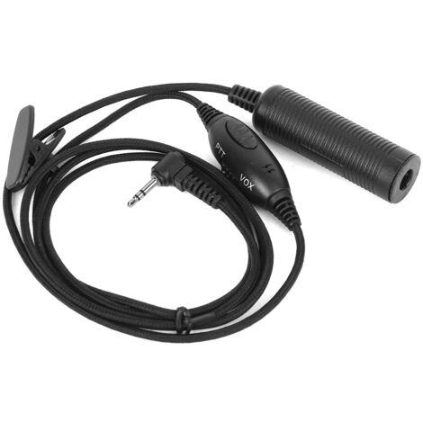 Câble adaptateur militaire VOX PTT, prise jack à une broche de 25 mm pour Motorola Talkabout TLKR T80 T6 T7 T8 T5820 XTR446 MD200-AquaForge (1/5)