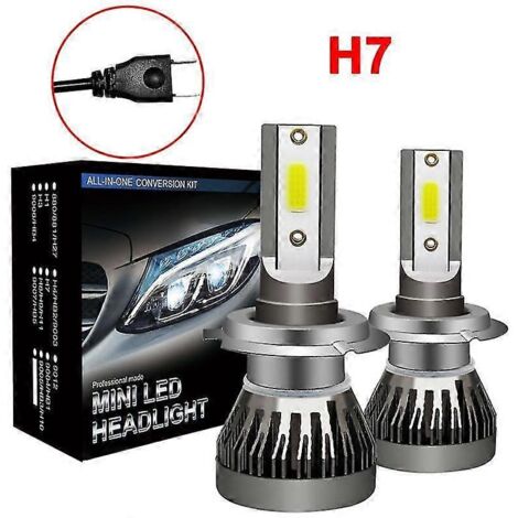 2 ampoules LED haute puissance blanches Shantou Centure 120 W 26 000 lumens pour phares de voiture. - AquaForge (1/4)