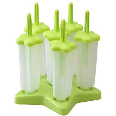 Moules à glace en silicone alimentaire, faciles à démouler, réutilisables, avec revêtement antiadhésif et 6 cavités. - AquaForge (1/5)