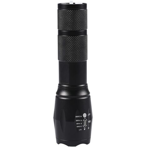 Lampe torche UV, ampoule LED 2 en 1, 500 lumens, 4 modes, noire - AquaForge (1/5)