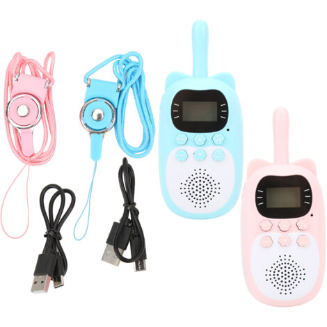 Talkie-walkie sans fil pour enfants, portée de 3 km, jouet de transmission audio parent-enfant.-AquaForge (1/5)