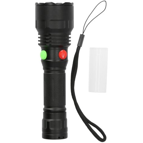 Lampe torche magnétique avec interrupteur à 4 boutons, LED en alliage d'aluminium, couleurs variées, modèle T6 - AquaForge (1/5)