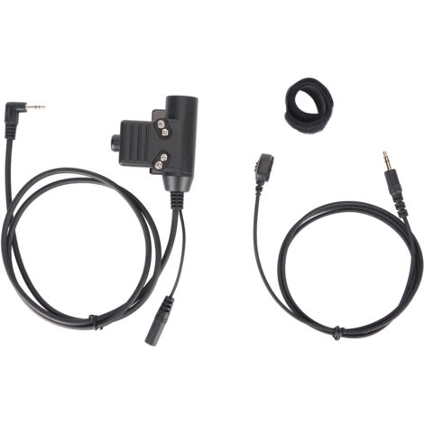 Adaptateur PTT U94 pour talkie-walkie Motorola T6200 6200C : câble de remplacement pour connecteur de casque.-AquaForge (1/5)