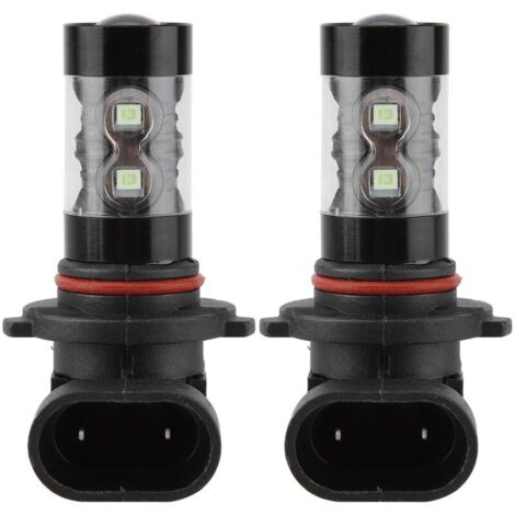 2 ampoules LED 9005 HB4 8000K Bleu glacier 50W pour feux antibrouillard/feux de route auxiliaires - AquaForge (1/5)