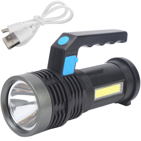 Lampe torche LED rechargeable longue portée à lumière vive pour une utilisation en extérieur et à la maison. - AquaForge (1/5)