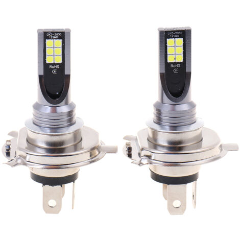 2 ampoules LED H4 de 200 W, 12 000 lumens pour phares de voiture - AquaForge (1/5)