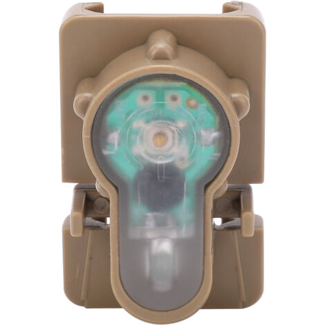 Mini lampe torche de sécurité pour la survie en extérieur, étanche IPX8, pour casque, guide de signalisation, base marron - AquaForge (1/5)