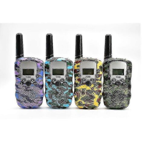 Talkies-walkies pour enfants, lot de 4, portée de 4,8 km avec lampe torche LCD rétroéclairée-AquaForge (1/3)