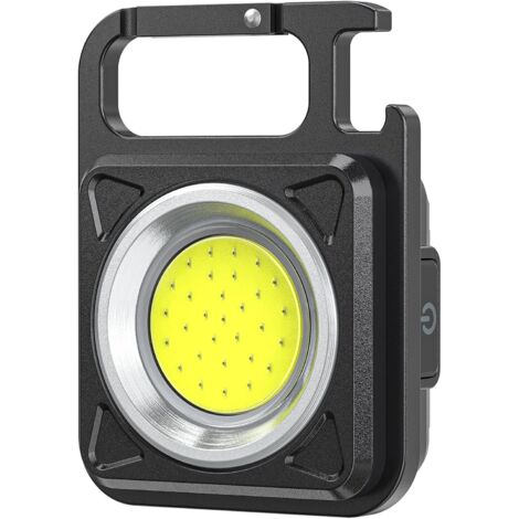 Lampe torche COB de 500 lumens, rechargeable par USB, avec porte-clés et 4 modes d'éclairage. - AquaForge (1/5)