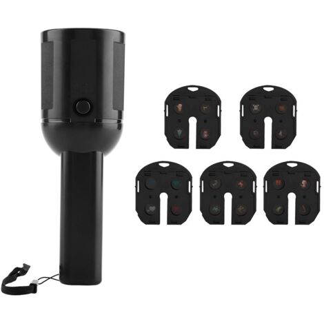 Lampe torche à projection LED avec 6 cartes de film standard KLB-AquaForge (1/5)