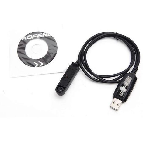 Câble de programmation pour talkie-walkie BaoFeng UV-9R PLUS A58 BF-9700 (données)-AquaForge (1/5)