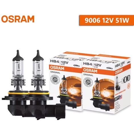 Ampoules OSRAM HB3 HB4 (2 unités) pour feux de croisement/route jaunes (2 unités) - AquaForge (1/5)