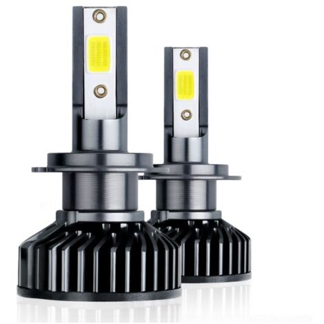 Ampoule LED H7 5000LM pour phares de voiture et de moto, 12V, lumière blanche 6000K (lot de 2) - AquaForge (1/4)