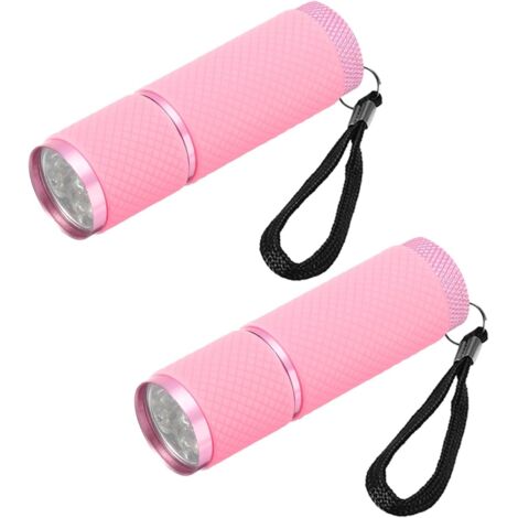 Lampes torches puissantes, lot de 2 mini lampes en aluminium avec revêtement en caoutchouc et poignée, idéales pour le camping et la randonnée. - AquaForge (1/4)