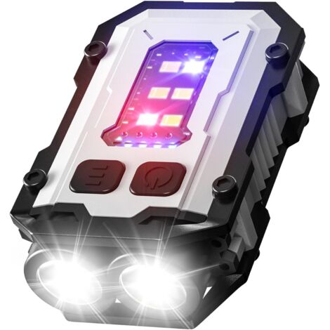 Mini lampe torche LED puissante rechargeable via USB-C avec flash rouge et bleu DXGHC-AquaForge (1/4)