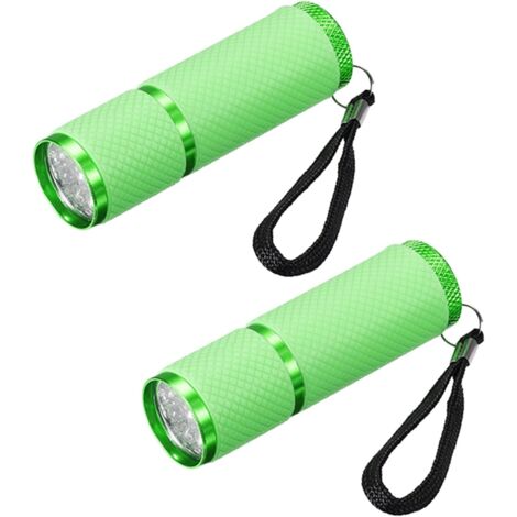 Lampes torches puissantes, lot de 2 mini lampes en aluminium avec revêtement en caoutchouc et poignée, idéales pour le camping et la randonnée. - AquaForge (1/5)