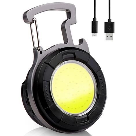 Mini lampe torche porte-clés LED, 500 lumens, 4 modes, ZQKLA-AquaForge (1/5)