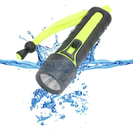 Lampe torche de plongée LED avec 4 piles AA pour une utilisation en extérieur, étanche. - AquaForge (1/5)