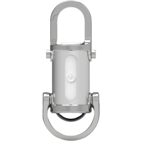Mini lampe torche porte-clés ultra-lumineuse 1200 lumens, LED rechargeable, haute luminosité pour la randonnée et le camping (argent) - FF-AquaForge (1/5)
